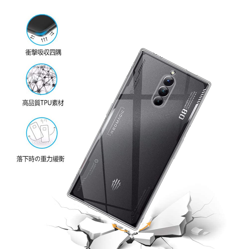 スマホアクセサリー Redmagic 8pro Amazon.co.jp: Guizzcg ZTE Nubia Red Magic 8 Pro / 8 Pro+